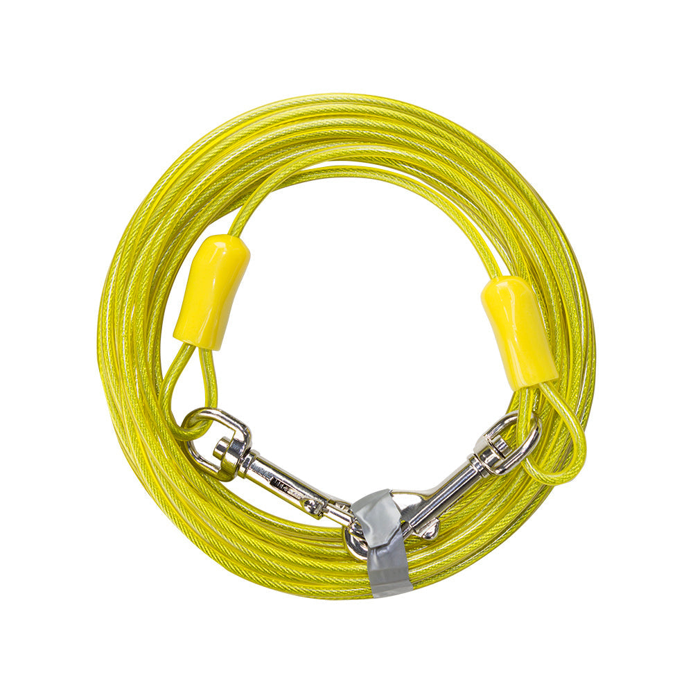 Close Up View Of Tie Out Cable